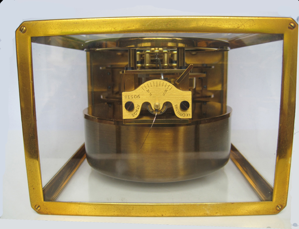 Atmos clock case, top view